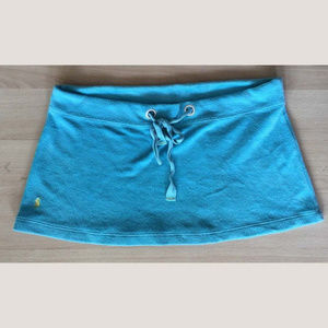 Ralph Lauren Terry Skirt Swim Cover Up Blue Sz S